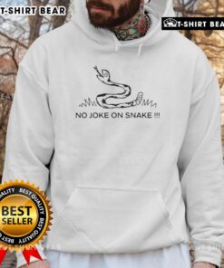 Original No Joke On Snake Logo Meme Hoodie featuring a playful snake graphic, perfect for meme lovers and casual wear.