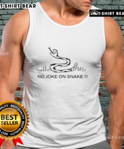 Original No Joke On Snake Logo Meme Tank Top featuring a playful snake design for fun and casual wear.