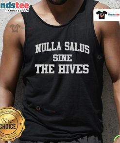Alt Text: Original Nulla Salus Sine The Hives tank top featuring vibrant band graphics and a stylish design.