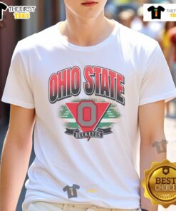 Ohio State Buckeyes Arena Fade T-Shirt featuring a stylish design and vibrant team colors for fans and supporters.