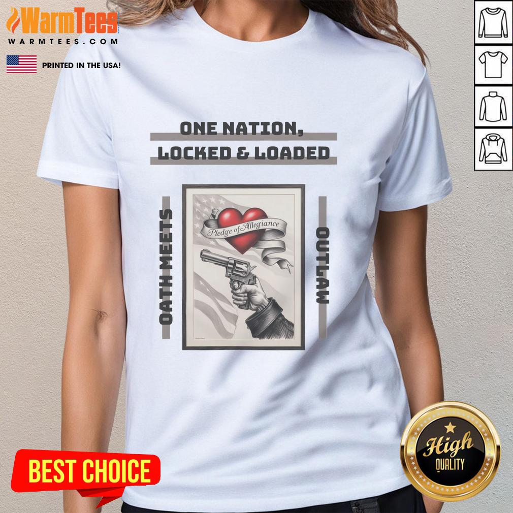 Original One Nation Locked And Loaded Ladies Tee Original One Nation Locked And Loaded Ladies Tee in vibrant colors, showcasing a stylish design for patriotic women.