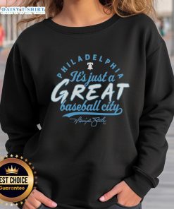 Original Philadelphia Phillies Harrison Bader signature sweatshirt showcasing team pride and iconic baseball city spirit.
