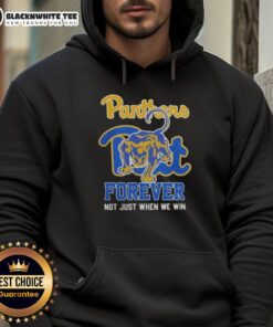 Original Pittsburgh Panthers mascot hoodie: 'Forever, Not Just When We Win' - perfect for football fans and team spirit.