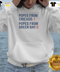 Original Popes hoodie showcasing the Chicago vs. Green Bay rivalry, perfect for fans celebrating this iconic sports matchup.