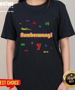 Original Powerball Numbers Numberwang Ladies Tee featuring playful design and vibrant colors for lottery enthusiasts.