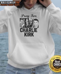 Original Pray For Charlie Kirk Tribute Support Hoodie featuring bold graphics and a comfortable fit for supporters.