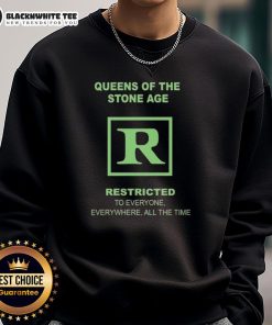 Original Queens of the Stone Age Store Rated R sweatshirt featuring bold graphics and a stylish design.