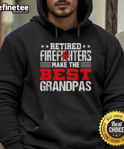 Alt Text: Original retired firefighters make the best grandpas hoodie featuring a vintage design and vibrant colors.