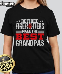 Original Retired Firefighters Make The Best Grandpas Ladies Tee featuring a bold graphic design and comfy fit.