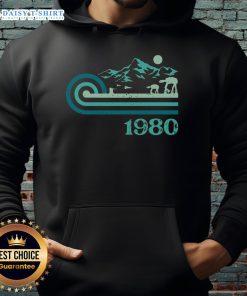 Original Retro Vintage Base 1980 Hoodie featuring bold colors and classic design, perfect for nostalgic fashion lovers.