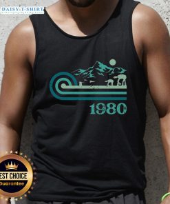 Original Retro Vintage Base 1980 Tank Top featuring classic design and vibrant colors, perfect for nostalgic fashion lovers.