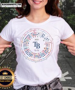 Original Tampa Bay Rays baseball team 2025 ladies tee featuring team logo and vibrant colors, perfect for fans.