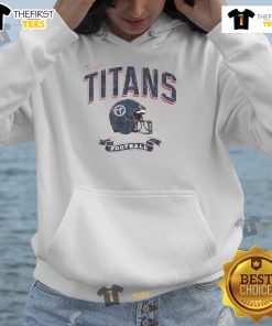 Alt Text: Distressed design hoodie featuring the original Tennessee Titans football helmet, perfect for fans and casual wear.