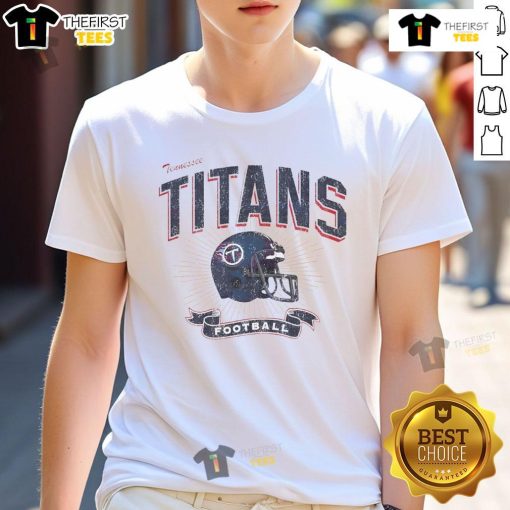 Alt Text: Original Tennessee Titans football helmet distressed design t-shirt for fans, perfect for game day and casual wear.