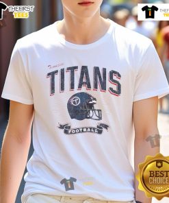 Alt Text: Original Tennessee Titans football helmet distressed design t-shirt for fans, perfect for game day and casual wear.