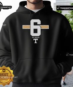 Original Tennessee Volunteers Football Joey Aguilar Checkered Stripe Hoodie showcasing team spirit and style.