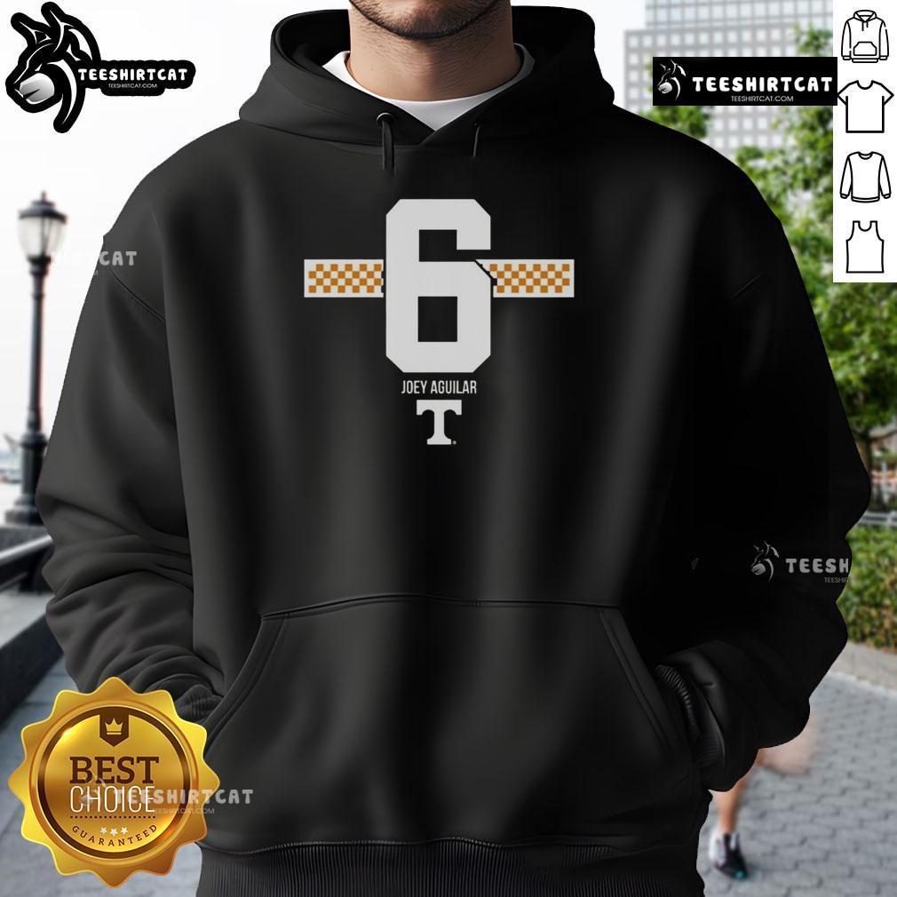 Original Tennessee Volunteers Football Joey Aguilar #6 Checkered Stripe Hoodie Original Tennessee Volunteers Football Joey Aguilar Checkered Stripe Hoodie showcasing team spirit and style.