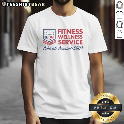 Alt Text: Original The American Legions Celebration Of Americas 250th T-Shirt featuring patriotic design and vibrant colors.