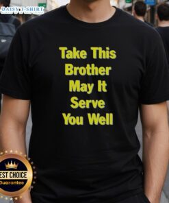 Alt Text: Original The Chemical Brothers 2025 Tour T-Shirt from San Francisco, featuring Take This May It Serve You Well design.