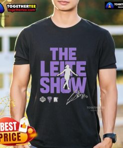 Original The Leite Show Carla Leite Golden State Valkyries T-Shirt featuring bold graphics and vibrant colors.