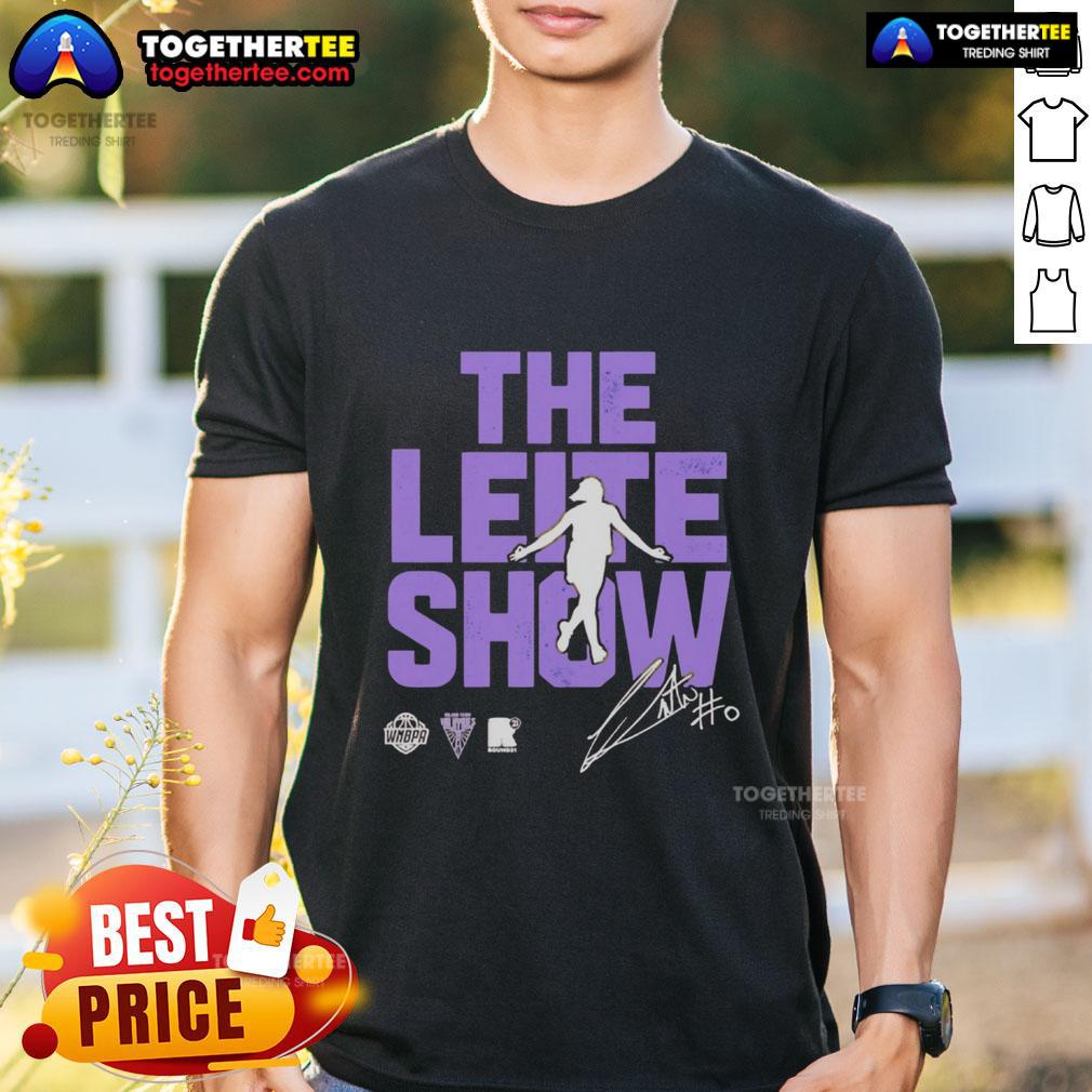 Original The Leite Show Carla Leite Golden State Valkyries T Shirt Original The Leite Show Carla Leite Golden State Valkyries T-Shirt featuring bold graphics and vibrant colors.