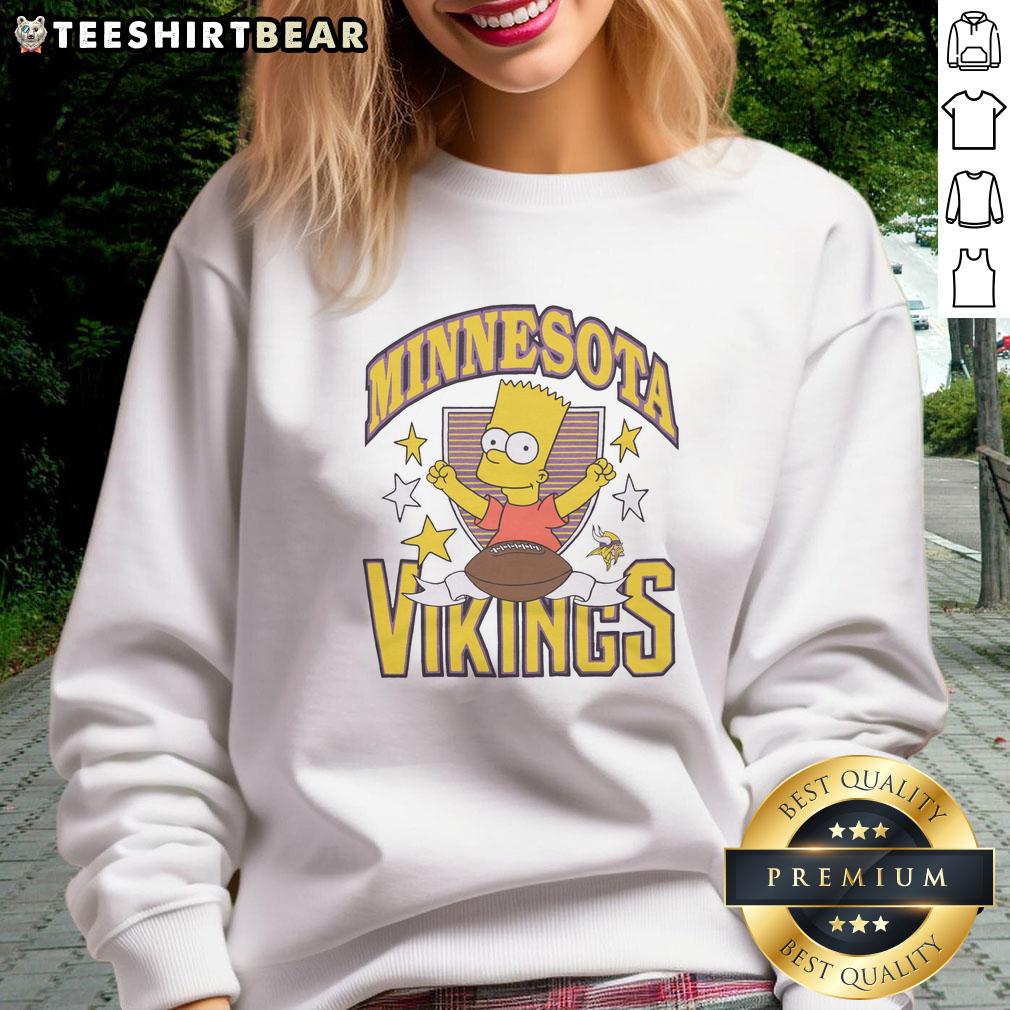 Original The Simpsons Bart X Minnesota Vikings Sweatshirt Original The Simpsons Bart x Minnesota Vikings sweatshirt featuring vibrant graphics and a sporty design for fans.