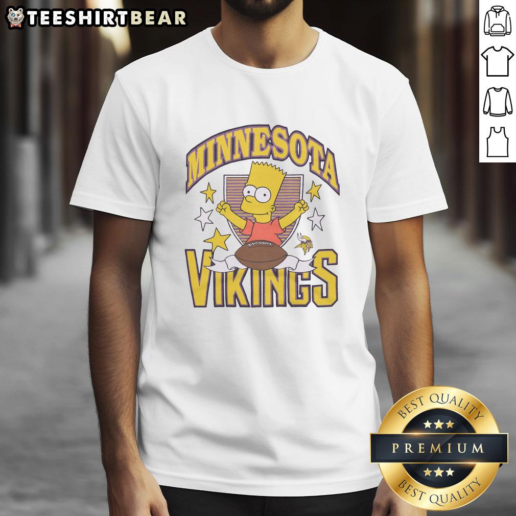 Original The Simpsons Bart X Minnesota Vikings T Shirt Original The Simpsons Bart X Minnesota Vikings T-Shirt featuring Bart Simpson in Vikings gear, perfect for fans and collectors.