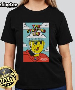 Original The Starting Line poster for August 27, 2025 concert in Detroit, MI featuring a ladies tee design.