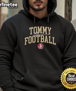 Original Tommy Castellanos Florida State Football Crimson Letter Hoodie showcasing team spirit and style.