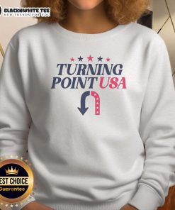 Original Turning Point USA Charlie Kirk memorial political free speech sweatshirt in vibrant colors, showcasing activism spirit.