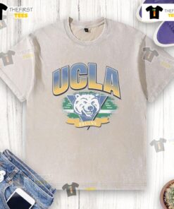Original UCLA Bruins Arena Fade Washed T-Shirt featuring vintage logo and soft fabric, perfect for game day and casual wear.
