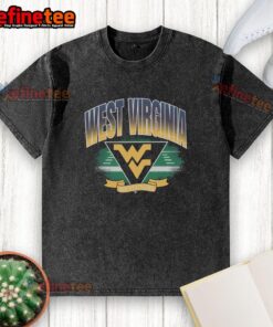 Original West Virginia Mountaineers Arena Fade Washed T-Shirt featuring vibrant team colors and comfortable fit.