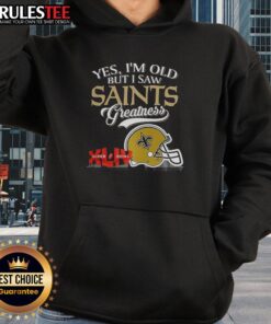 New Orleans Saints hoodie featuring skyline design and Super Bowl helmet, perfect for fans who embrace greatness.