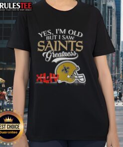 Original New Orleans Saints Super Bowl helmet skyline ladies tee celebrating greatness and vintage style.
