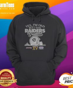 Alt Text: Oakland Raiders hoodie featuring Super Bowl helmet and skyline, perfect for fans celebrating greatness and nostalgia.
