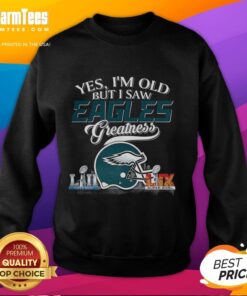 Philadelphia Eagles sweatshirt featuring Super Bowl helmet and skyline design; perfect for fans embracing their teams greatness.