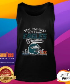 Alt Text: Philadelphia Eagles Super Bowl tank top featuring skyline design, perfect for proud fans embracing their greatness.