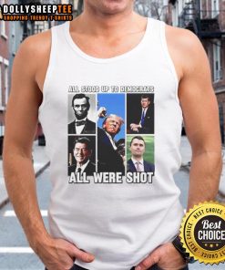 Charlie Kirk tank top featuring 'Premium All Stood Up To Democrats' design, perfect for conservative rallies and events.
