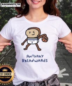Premium Anthony Breadwards Timberwolves basketball player pun ladies tee featuring a fun graphic design.