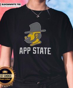 Alt Text: Premium Appalachian State Mountaineers logo ladies tee featuring a stylish design for women fans.