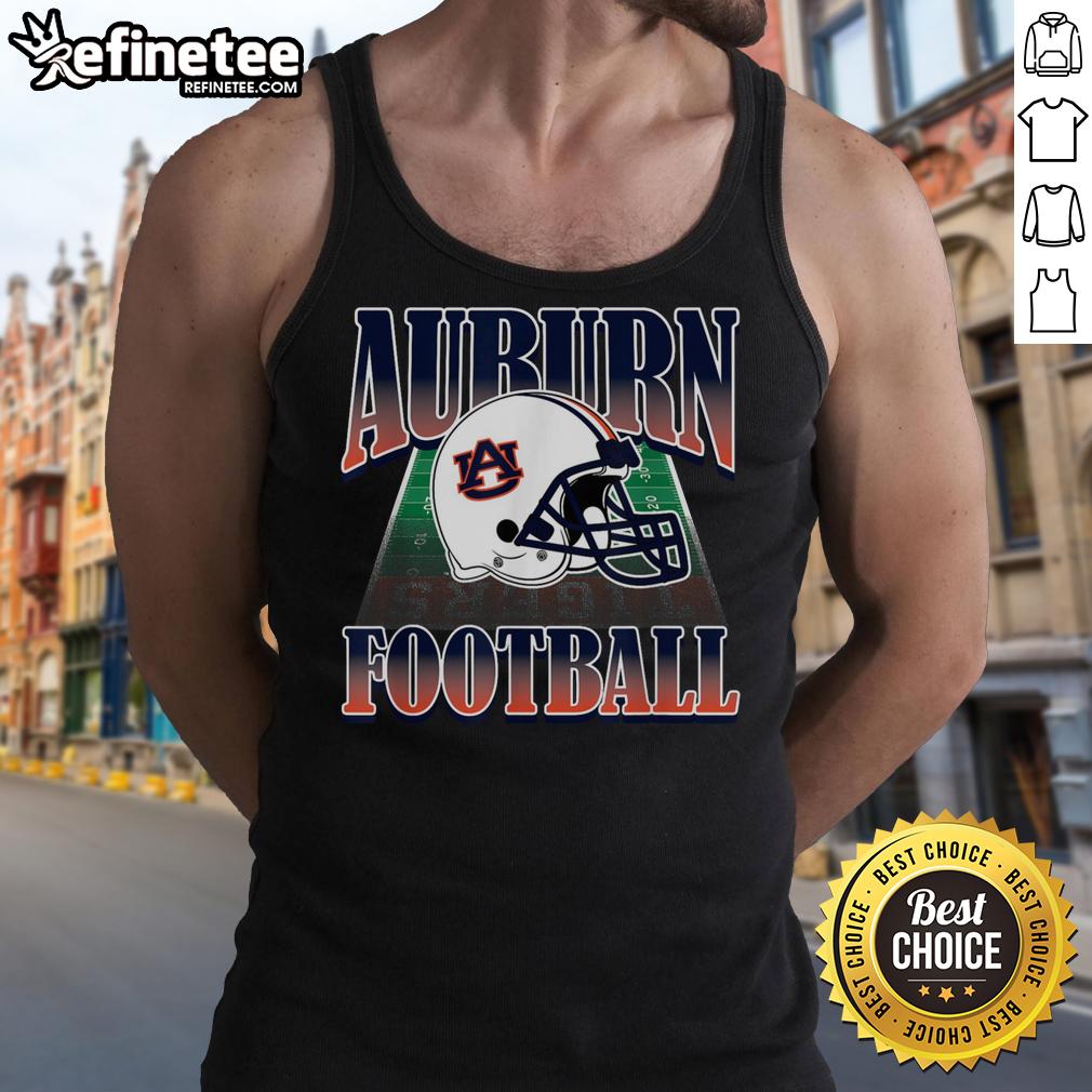 Premium Auburn Tigers Football Helmet College Game Day Fan Gear Tank Top Premium Auburn Tigers football helmet graphic on college game day fan gear tank top for passionate supporters.