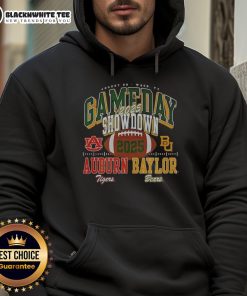 Premium Baylor Bears vs Auburn Tigers 2025 Gameday Showdown football hoodie showcasing team colors and logo.