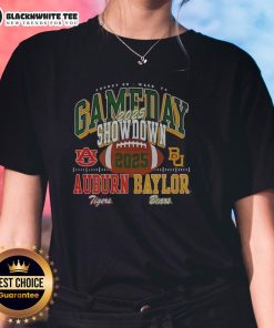Premium Baylor Bears vs Auburn Tigers 2025 Gameday Showdown Football ladies tee in stylish design for fans.