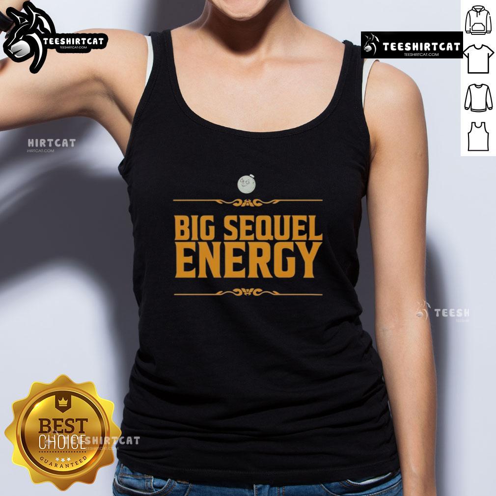 Premium Big Sequel Energy Tank Top Premium Big Sequel Energy Tank Top in vibrant colors, perfect for workouts and casual wear, showcasing a stylish design.