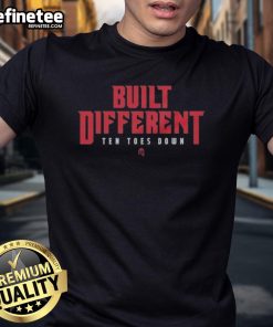 Premium Buffalo Bills Built Different Ten Toes Down T-Shirt featuring bold team graphics and a comfortable fit.