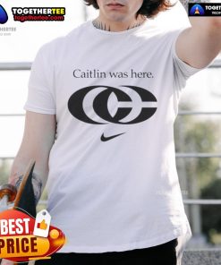 Alt Text: Premium Caitlin Clark CC logo T-shirt featuring a stylish design perfect for fans of Caitlin Was Here.