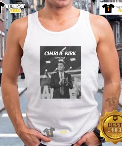 Premium Charlie Kirk Memorial Rest In Peace Tank Top featuring a stylish design for fans and supporters.