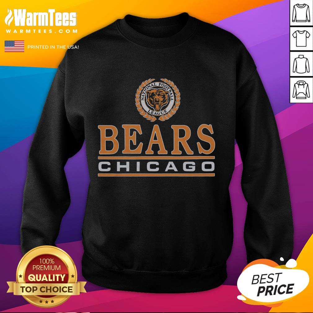 Premium Chicago Bears Crest Sweatshirt Alt Text: Premium Chicago Bears Crest Sweatshirt featuring team logo, cozy fabric, perfect for fans and chilly game days.
