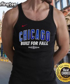 Alt Text: Premium Chicago Cubs Built for Fall 2025 Postseason Tank Top featuring team colors and logo, perfect for fans.