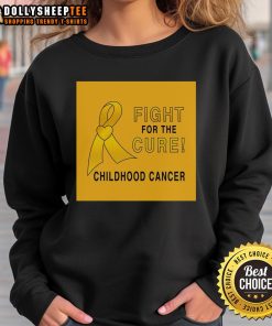 Premium Childhood Cancer Fight For A Cure Sweatshirt in vibrant colors, promoting awareness and support for childhood cancer.